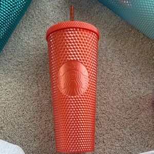 Starbucks Vibrant Red Textured Tumbler